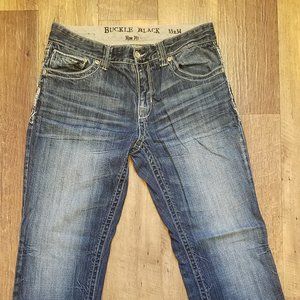 Buckle Black, Dark Jeans, 33x34